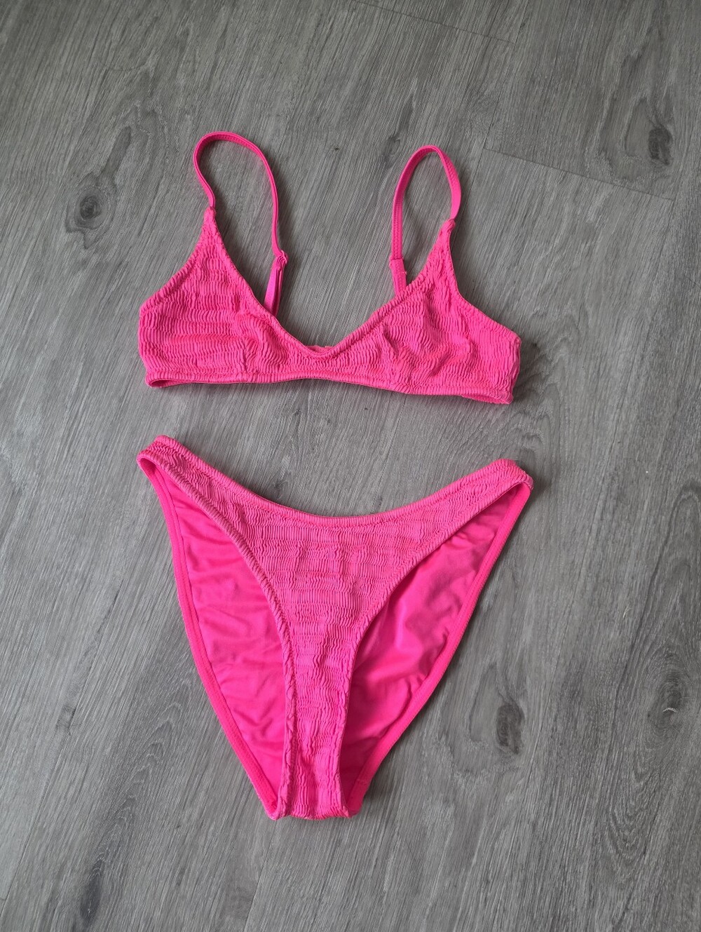Triangl MAIA - MENDE Pink Scoop Bikini Set Top Size M Buttom L